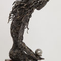 Who I was, I am and I'll be - Size (cm): 30x50x86 - metal sculpture