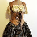 Commande My Oppa Steampunk set dress corsetry underbust buckle 