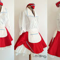 Commande pin-up costume serveuse vintage waitress my oppa creation