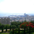 Blick über die Hafenstadt Haifa