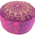 Meditationskissen rund luxus 15 cm rosentau rotviolett 1