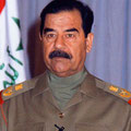 Le président de l'Irak, Saddam Houssein (1979-2003)