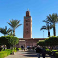 Marrakech - Blick auf die Moschee