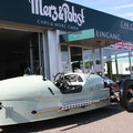 Morgan 3-Wheeler Sports Teal Seitenansicht