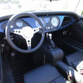 Morgan Roadster Sports Blue Innenraum
