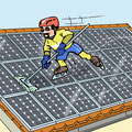 Cartoon Photovoltaik