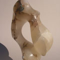 hommage à A. Jacquard - albâtre caramel translucide 2013 38cm