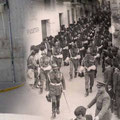 14. Desfile del Regimiento de Artillería de Granada, Viernes Santo de 1963 o 1964. Fotografía cedida por Bernardo Torres Tejero.