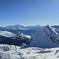 Ausblick in die Walliser Hochalpen
