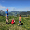 Sicht zur Schrattenflue, Hilferenpass, Beichle und Schwändiliflue
