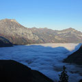 Nebelmeer über dem Talboden von Uri