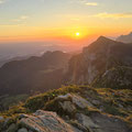 Pünktlich zum Sonnenaufgang auf dem Gipfel der Stäfeliflue