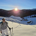 Sonnenaufgang bei der Alp Rohr