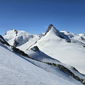 Ausblick nach Süden: Rimpfischhorn - Monte Rosa