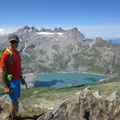 Aussicht zum Lac de Salanfe und Dents du Midi