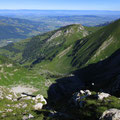 Schattiger Steilaufstieg von der Cabane Bounavau