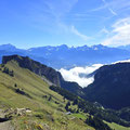Ausblick gegen Südosten bis zum Matterhorn, Weisshorn, Grand Combin und mehr