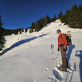 Ab hier finden wir tiefen Neuschnee vor.