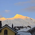 Fibbia im Morgenlicht vom Hotel Motta