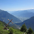 Tiefblick nach Martigny