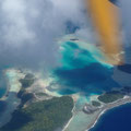 L'atoll vu depuis l'avion