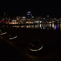 Wellington harbour by night