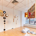 Hanging works by Naomi Okubo The works on the wall and floor by LuLu Meng    Images by Samuel Morgan photography