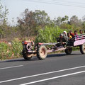 Laos Motoculteur à remorque