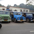 Taxis collectifs au Kerala ( Inde)