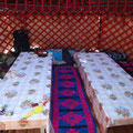 Notre salle à manger - chambre de yourte kirguize