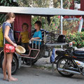 Cambodge - taxi moto carosse