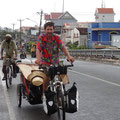 Approche d' Ho Chi Minh , les derniers kilometres en vélos