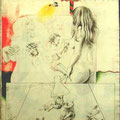 Kresba Barev. Tuzk.pencil/colored pencil, sign.1972, 59x41,7,  sold