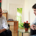 Interview mit dem damaligen Landwirtschafts- und Umweltminister Josef Pröll. - Vielen Dank an János Fehérváry für das Foto!