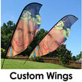 Custom Shaped Wing Flags
