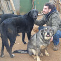 Cédric avec Truhan (adopté) et Jara la belle!