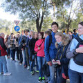 Warten auf den Zugang zum Nationalmuseum in Beijing.