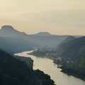 Blick elbabwärts zum Lilienstein