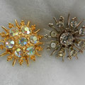 1940/1950 coppia di spille snowflakes  -art.226/2- SOLD OUT