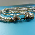 1920 collana 2fili perle con antico J-fermaglio -art.227/2-   SOLD