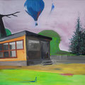 Hütte, Acryl auf Leinwand, 2009