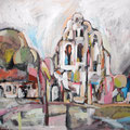 Halle, Dom, Acryl auf Hartfaser, 2010