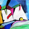 Kreidefelsen, Acryl auf Leinwand, 2014