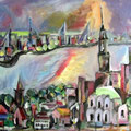 Hamburg, Acryl auf Hartfaser, 2012 *