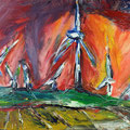 Wind, Acryl auf Leinwand, 2009