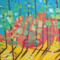 Steinbruch im Wald, Acryl auf Leinwand, 2014