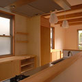 食器収納一体型家電ｶｳﾝﾀｰ　矢田丘陵の家　伏見建築事務所製