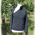 Pullover unfertige Knopfleiste 