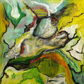 Valle verde - Acryl-Mischtechnik - LW 58 x 58 cm