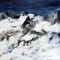 Landschaft Alpen 201541 - Acryl auf Leinwand - 70 cm x 70 cm - 800,- €